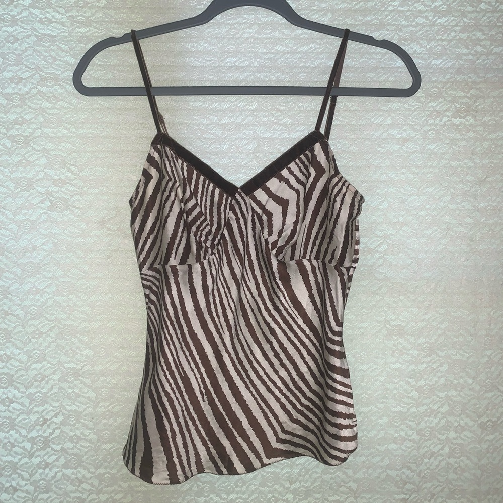 Animal print tank.